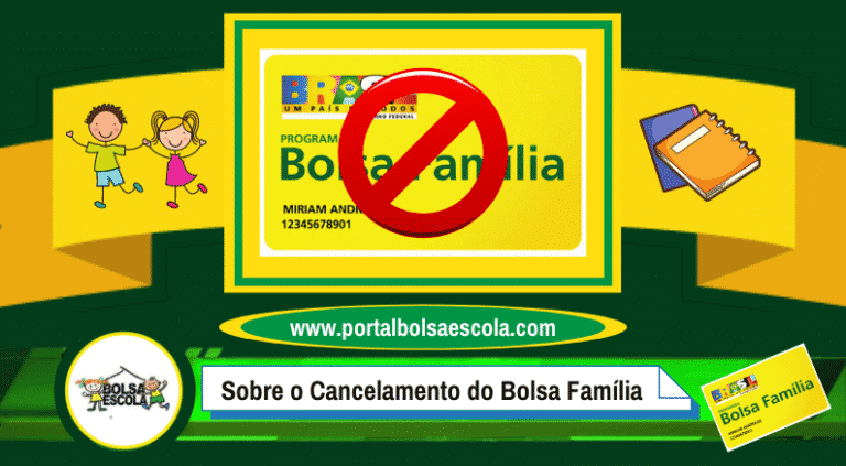 Sobre o Cancelamento do Bolsa Família